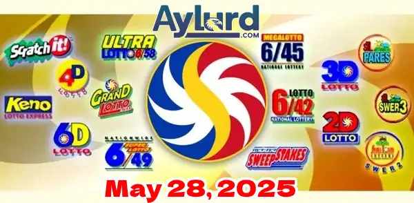 May 28 PCSO lotto results today logo