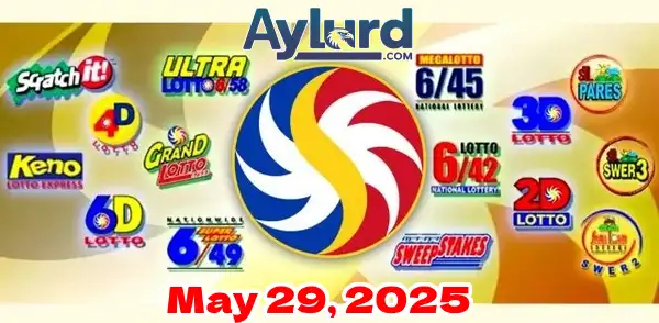 May 29 PCSO Lotto Results Today logo