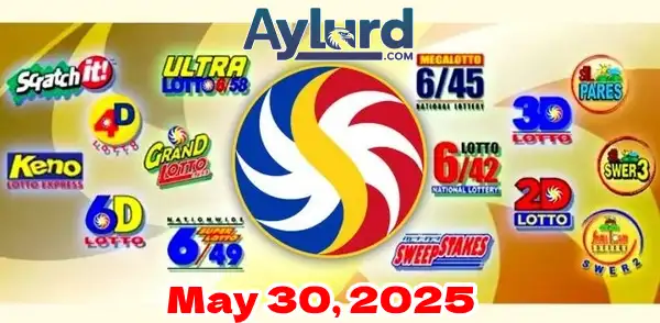 May 30 PCSO lotto results today logo