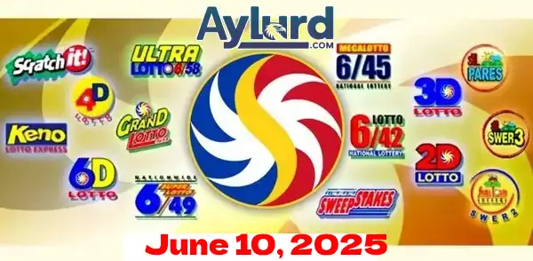 June 10 PCSO Lotto Results Today logo
