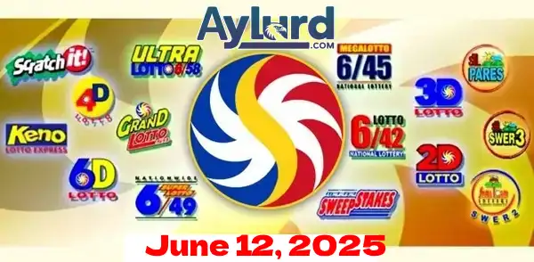 June 12 PCSO Lotto Results Today logo