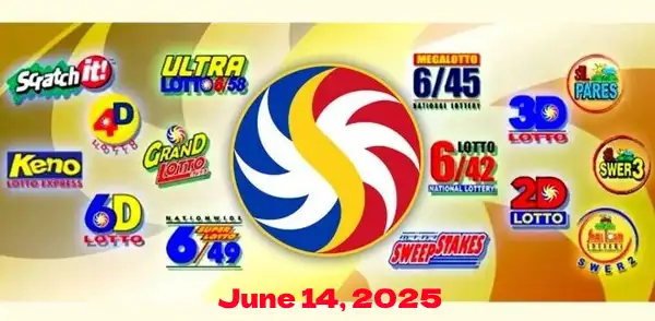 June 14 PCSO Lotto Results Today logo
