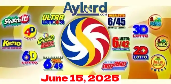 June 15 PCSO Lotto Results Today logo