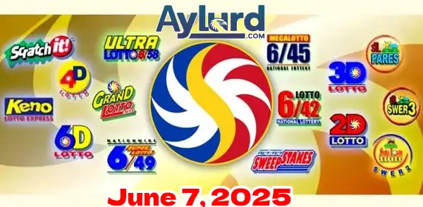 June 7 PCSO Lotto Results Today