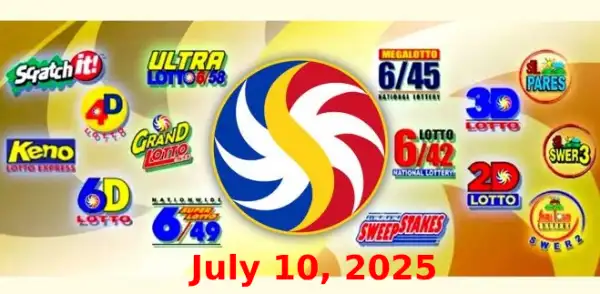 July 10 PCSO Lotto Results Today logo