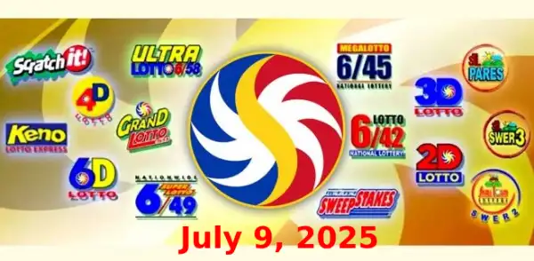 July 9 PCSO Lotto Results Today logo